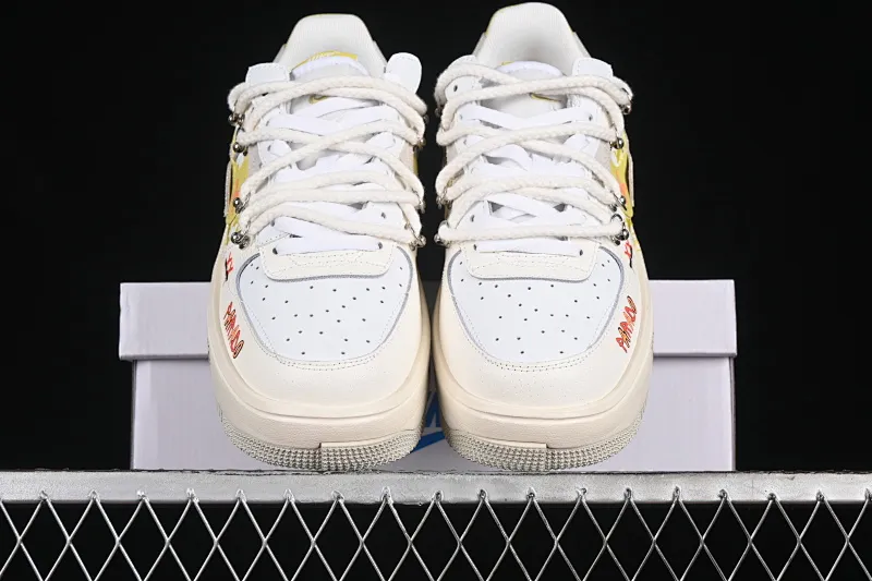 All categories Nk Air Force 1 Air Force series Nk Air Force 1 Fontanka Air Force low-top Nk Air Force 1 Fontanka New fashion style Graffiti emoticon pack Air Force One customized deconstructed strap low-top casual sneakers DV6984-001